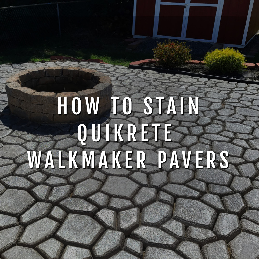 How to Stain Concrete Stepping Stones